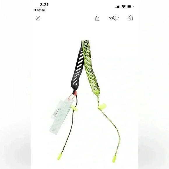 Off-White c/o Virgil Abloh 2019 Printed Butcher Waist Belt Black New with tags - Picture 1 of 10